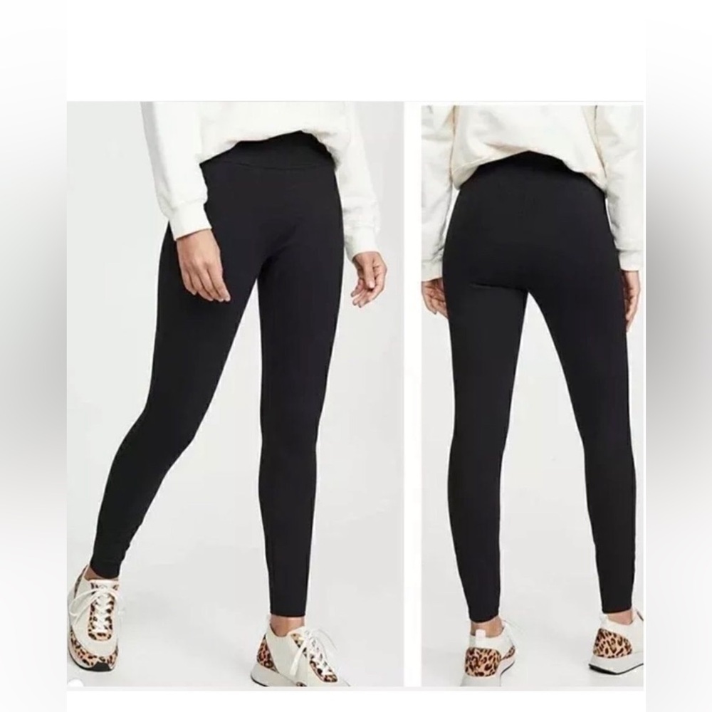 New without Tags Women's Spanx Classic Black High-Waisted Ponte Leggings size M - Picture 2 of 7